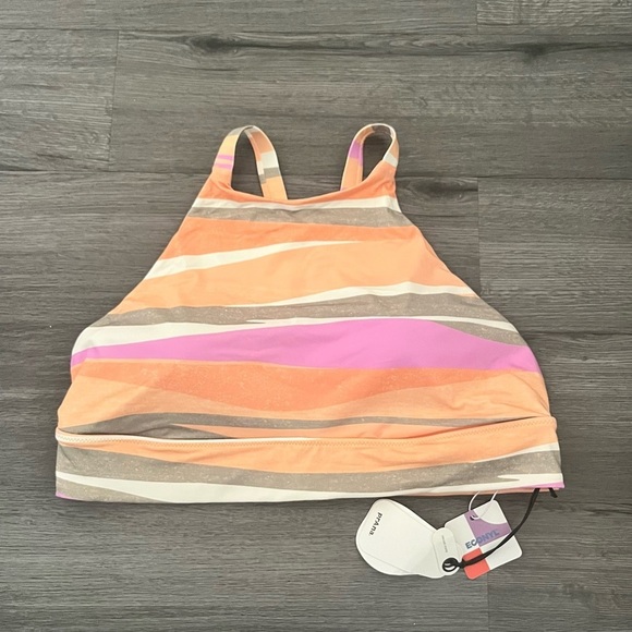 Prana Other - prAna Women’s XL Marine Street Swimsuit Top High Neck Multicolor Swimming